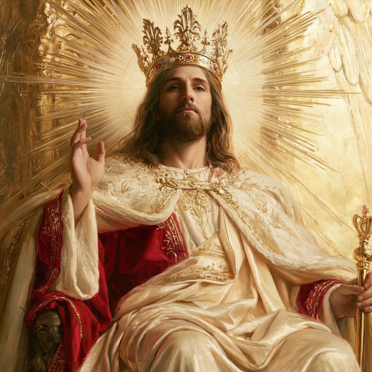 Jésus Roi — Le Manteau dans l’éclat de midi