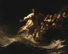 Jésus marchant sur l’eau — Les Plis offerts au vent marin