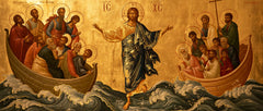 Jésus marchant sur l’eau — La Communion des auréoles sur la mer