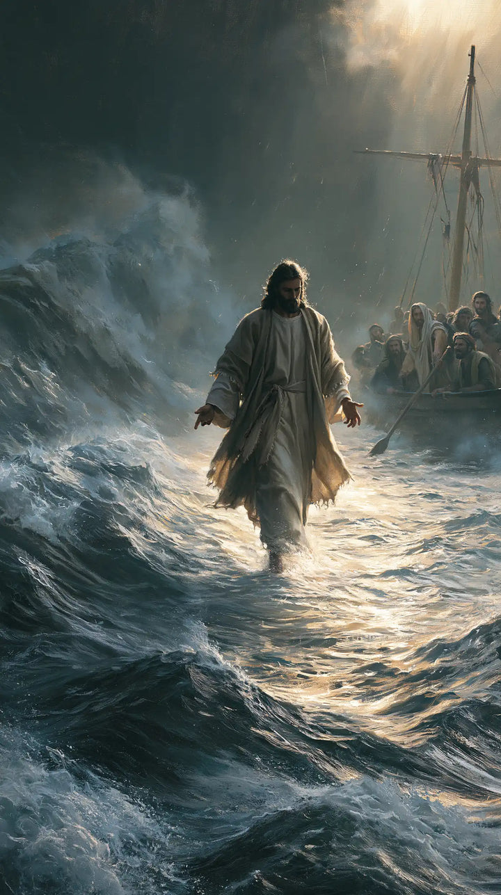 Jesus Walking on Water - Explosion of Movement · Portrait n° 12
