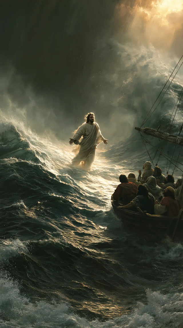 Jésus marchant sur l’eau — La Rencontre dans le couloir doré