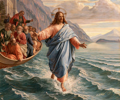 Jésus marchant sur l’eau — La Bénédiction au pied de la cité haute