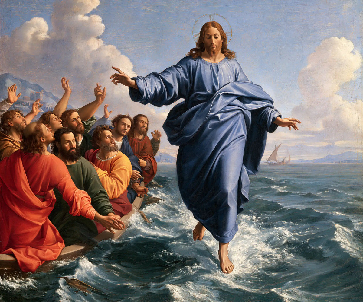 Jésus marchant sur l’eau — L’Azur déployé devant les témoins