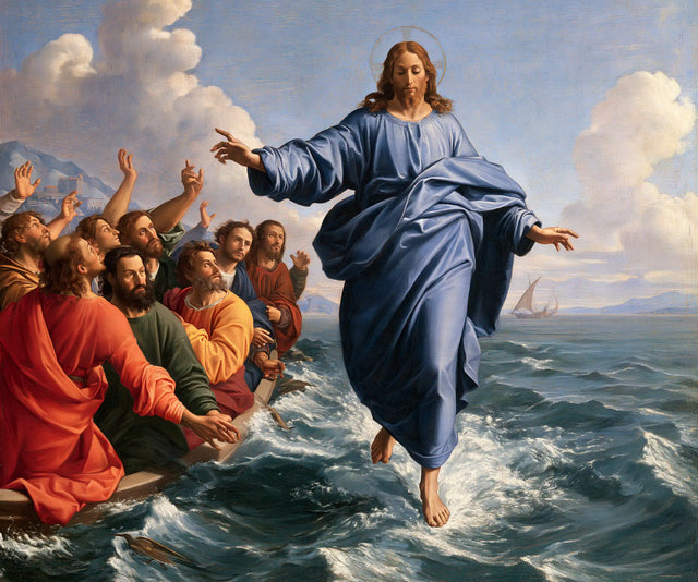 Jésus marchant sur l’eau — L’Azur déployé devant les témoins