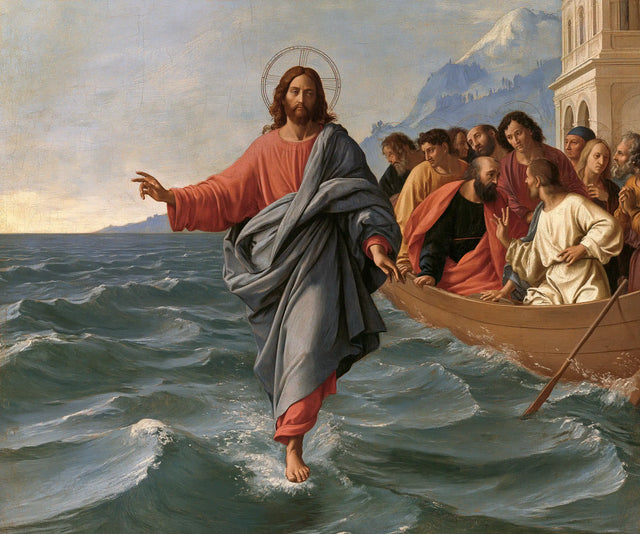 Jésus marchant sur l’eau — La Bénédiction devant le palais clair