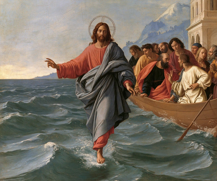 Jésus marchant sur l’eau — La Bénédiction devant le palais clair