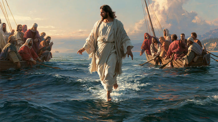 Jésus marchant sur l’eau — Le Passage blanc entre les deux mâts
