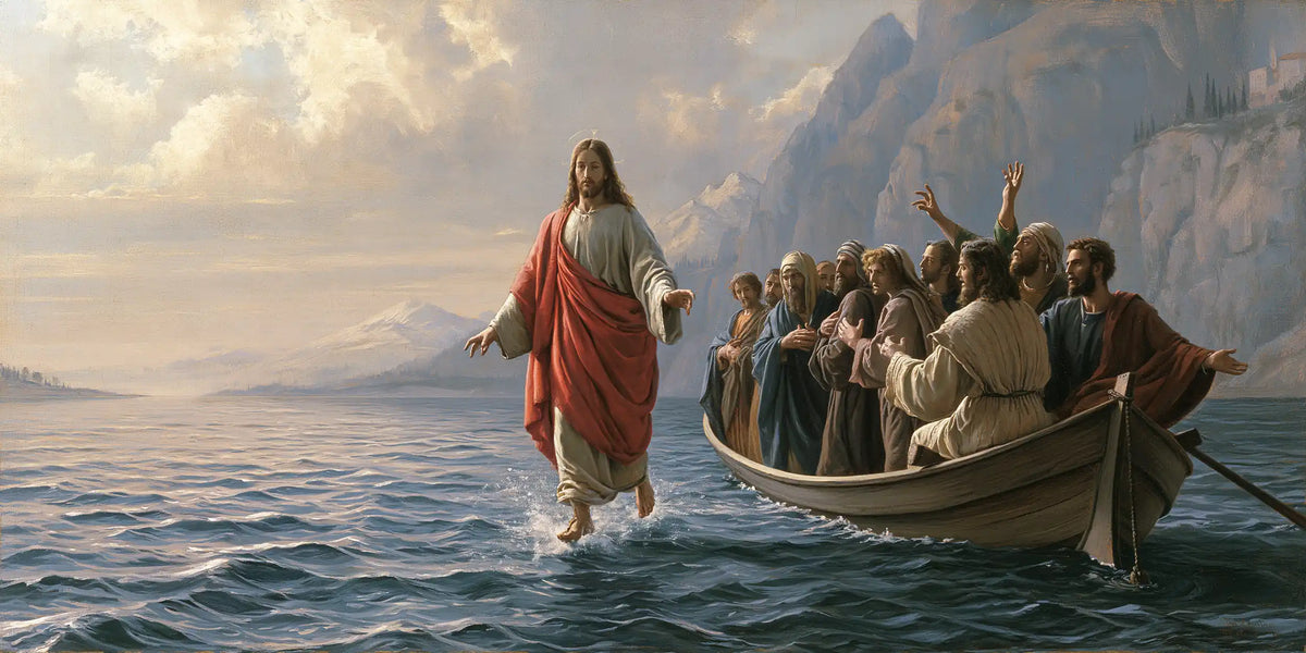 Jésus marchant sur l’eau — Le Calme au pied des falaises bleues