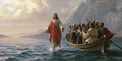 Jésus marchant sur l’eau — Le Calme au pied des falaises bleues