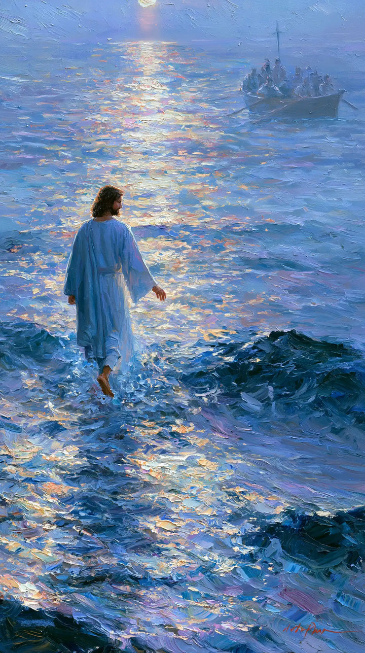 Jésus marchant sur l’eau — Le Pas parmi les éclats de lavande
