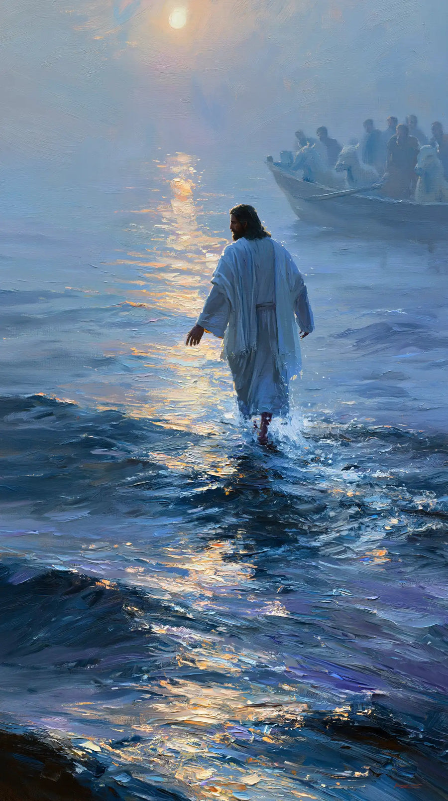 Jesus Walking on Water - Impressionist · Portrait n° 6