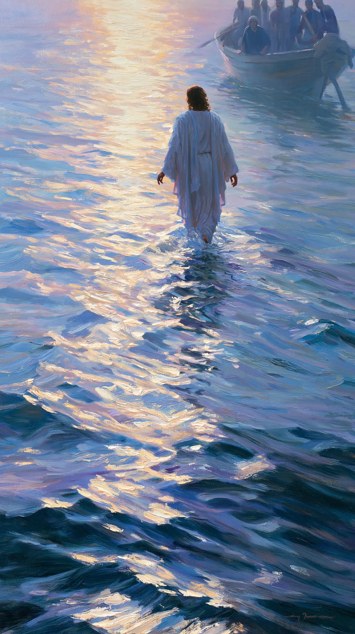 Jésus marchant sur l’eau — La Figure pâle au bout du ruban nacré