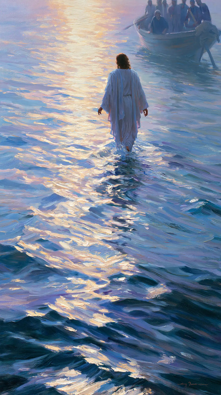 Jésus marchant sur l’eau — La Figure pâle au bout du ruban nacré