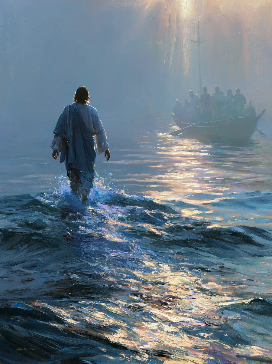 Jesus Walking on Water - Impressionist · Portrait n° 26