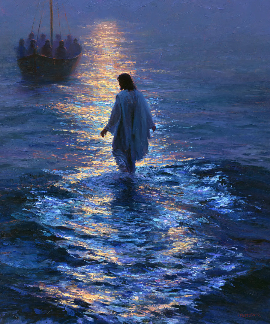Jesus Walking on Water - Impressionist · Portrait n° 30