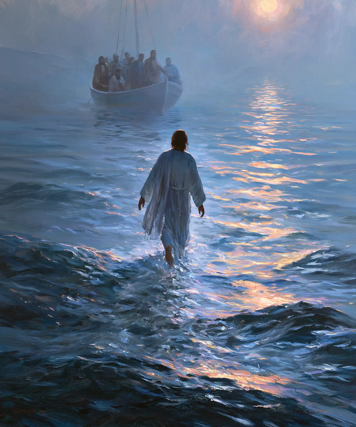 Jésus marchant sur l’eau — Le Ruban rose vers l’horizon bleu