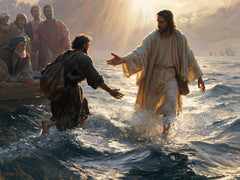 Jésus marchant sur l’eau — La Paume ouverte entre peur et clarté