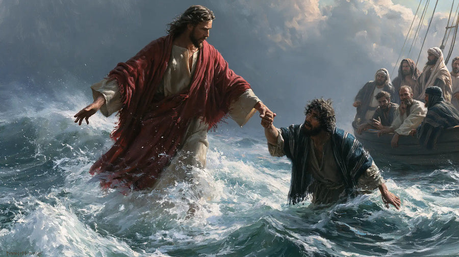 Jesus Walking on Water - Jesus Saves Peter · Landscape n° 11