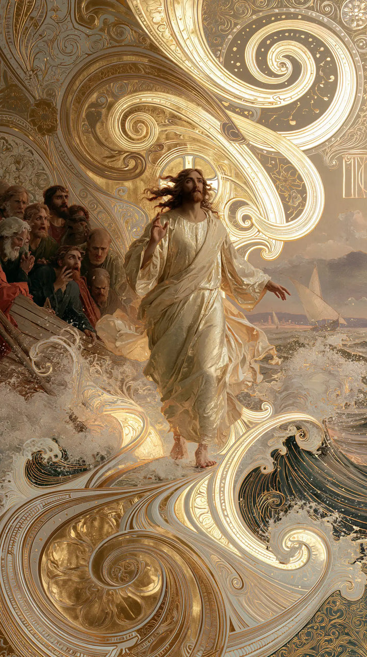 Jésus marchant sur l’eau — Le Regard dans la spirale d’ivoire