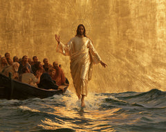 Jésus marchant sur l’eau — Le Pas au centre du disque d’eau