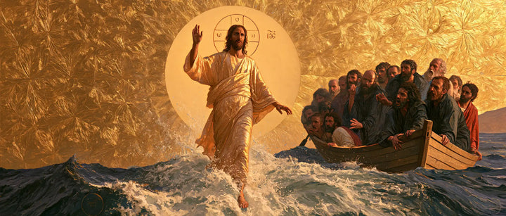 Jésus marchant sur l’eau — Le Disque pâle au-dessus des embruns