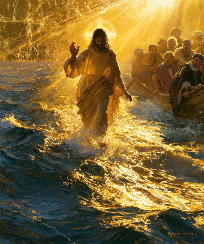 Jésus marchant sur l’eau — La Marche sur le fleuve solaire