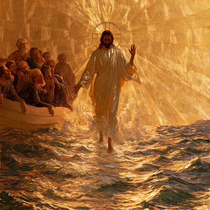 Jésus marchant sur l’eau — La Marche dans le rayonnement de cuivre