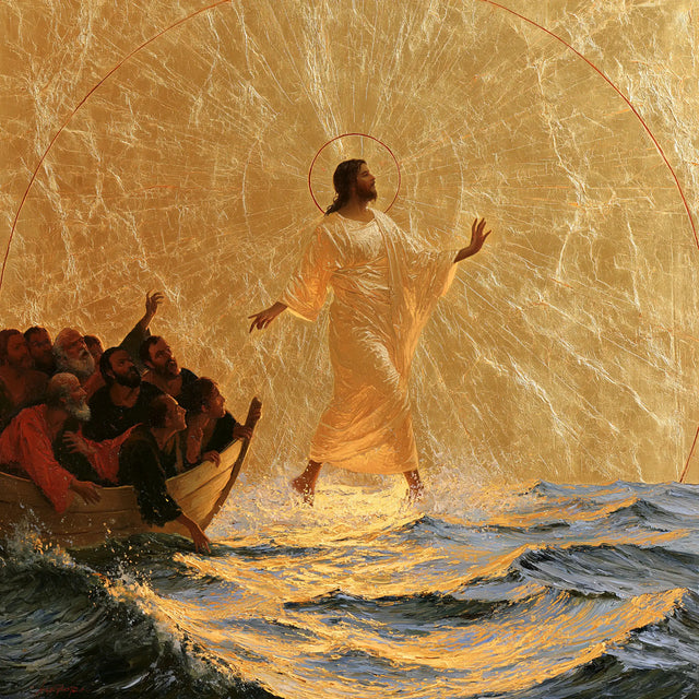 Jésus marchant sur l’eau — Le Regard levé dans l’étendue solaire