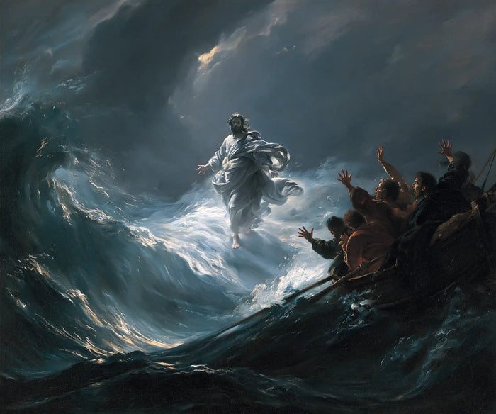 Jésus marchant sur l’eau — Au pied du rempart bleu