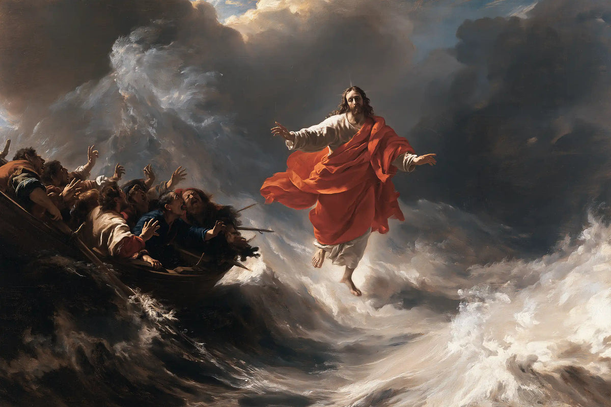 Jésus marchant sur l’eau — Le Rouge au bord de la vallée blanche