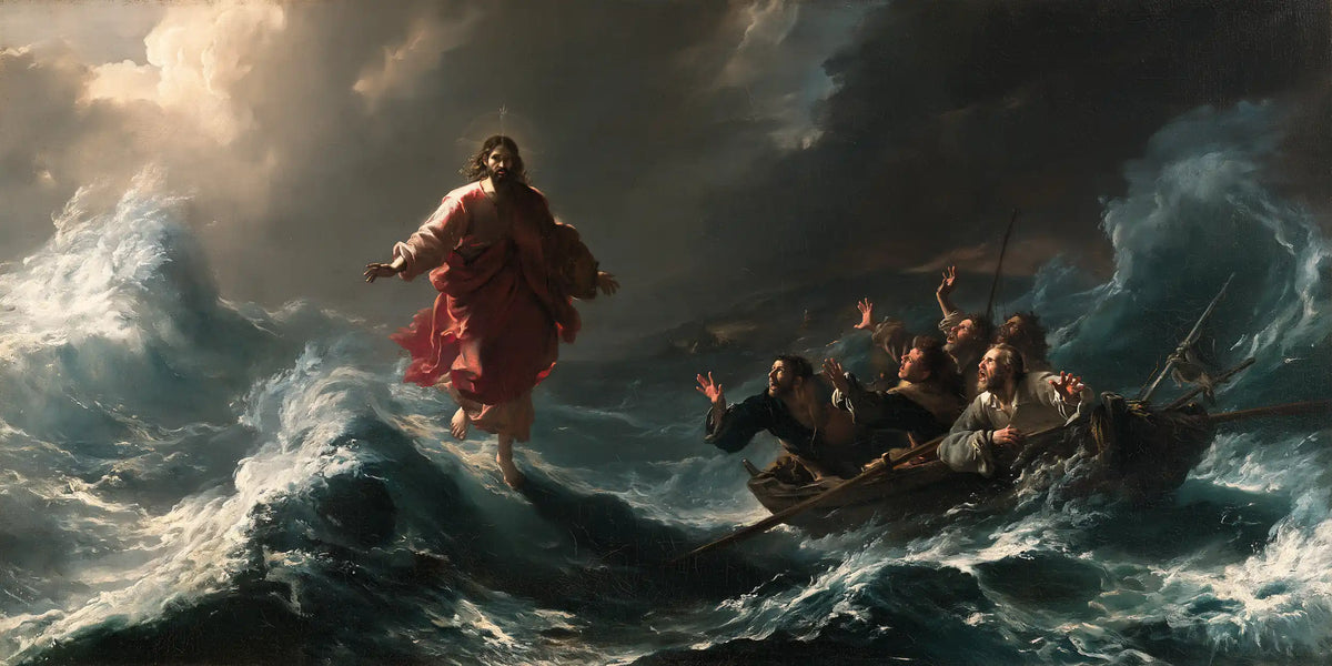 Jésus marchant sur l’eau — Une présence dans l’immensité turquoise