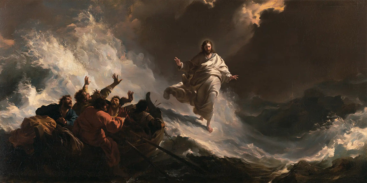 Jésus marchant sur l’eau — Les Mains tendues vers la clarté