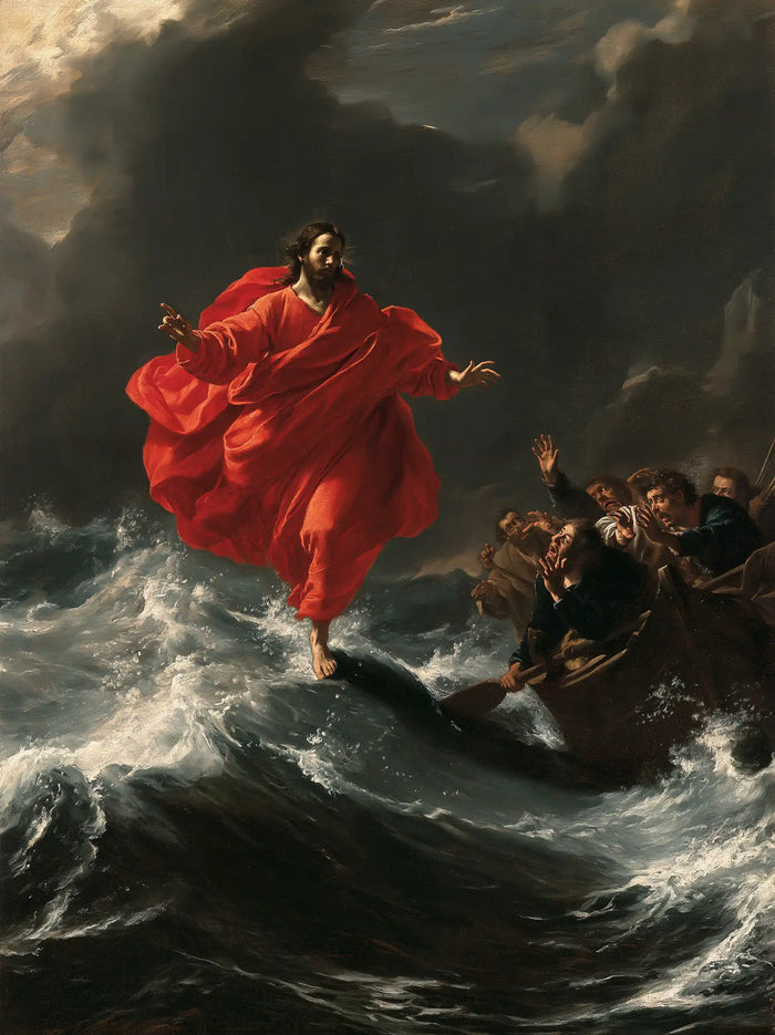 Jésus marchant sur l’eau — L’Écarlate au cœur de l’orage