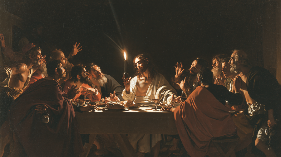 La Cène — Caravage — ténébrisme n° 1