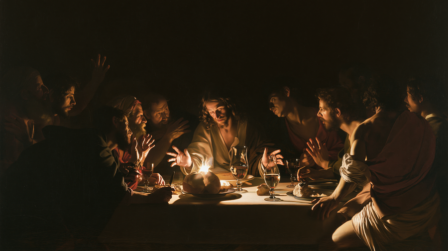 La Cène — Caravage — ténébrisme n° 9