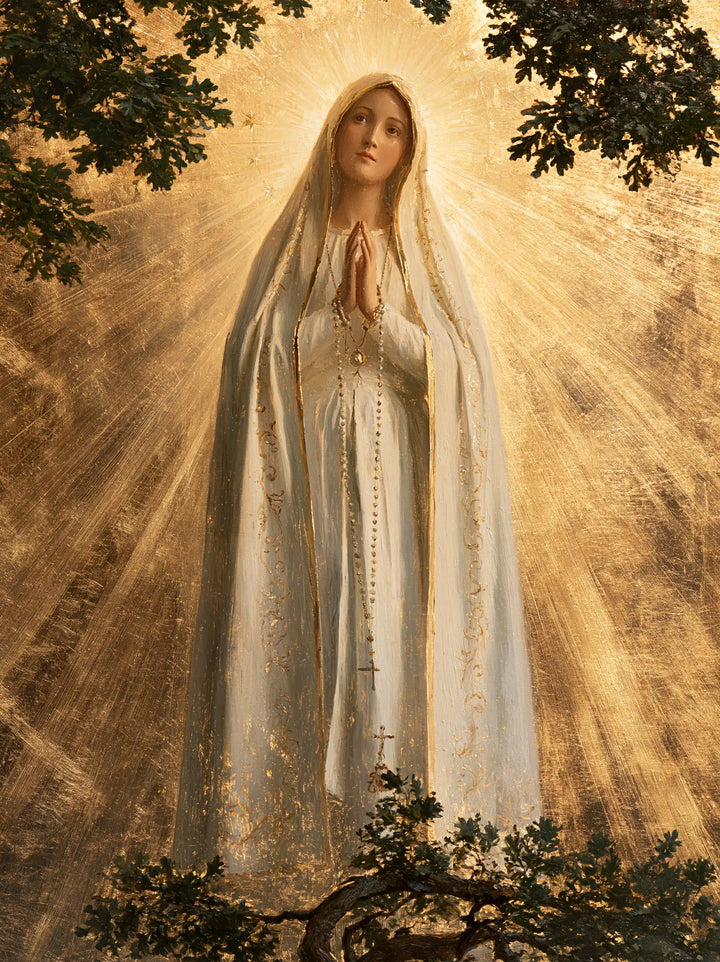 Our Lady of Fatima – Sacred Gold · Portrait no. 8