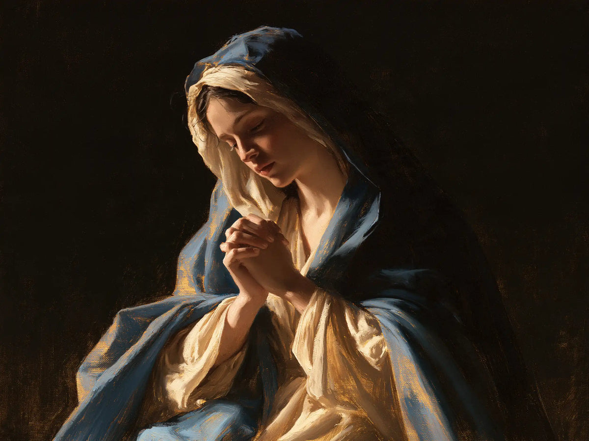 La Vierge en prière — Le Secret des mains unies