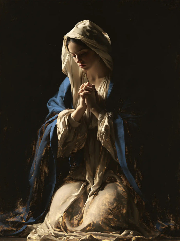 La Vierge en prière — Le Lin dans la nuit profonde