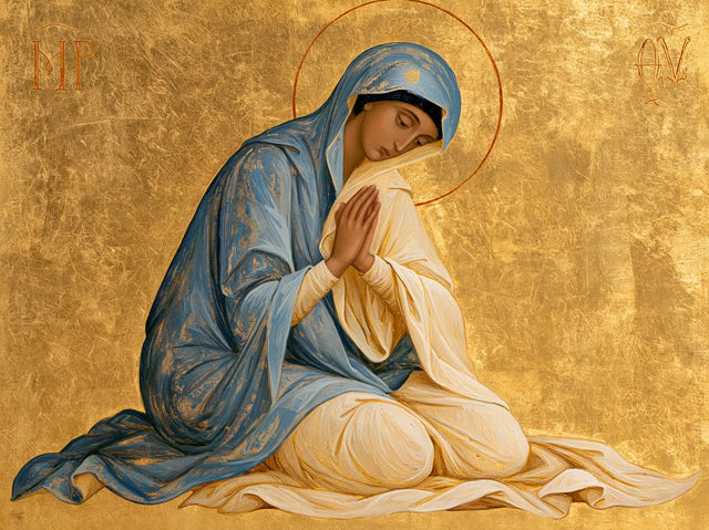 La Vierge en prière — L’Inclinaison dans le cercle sacré