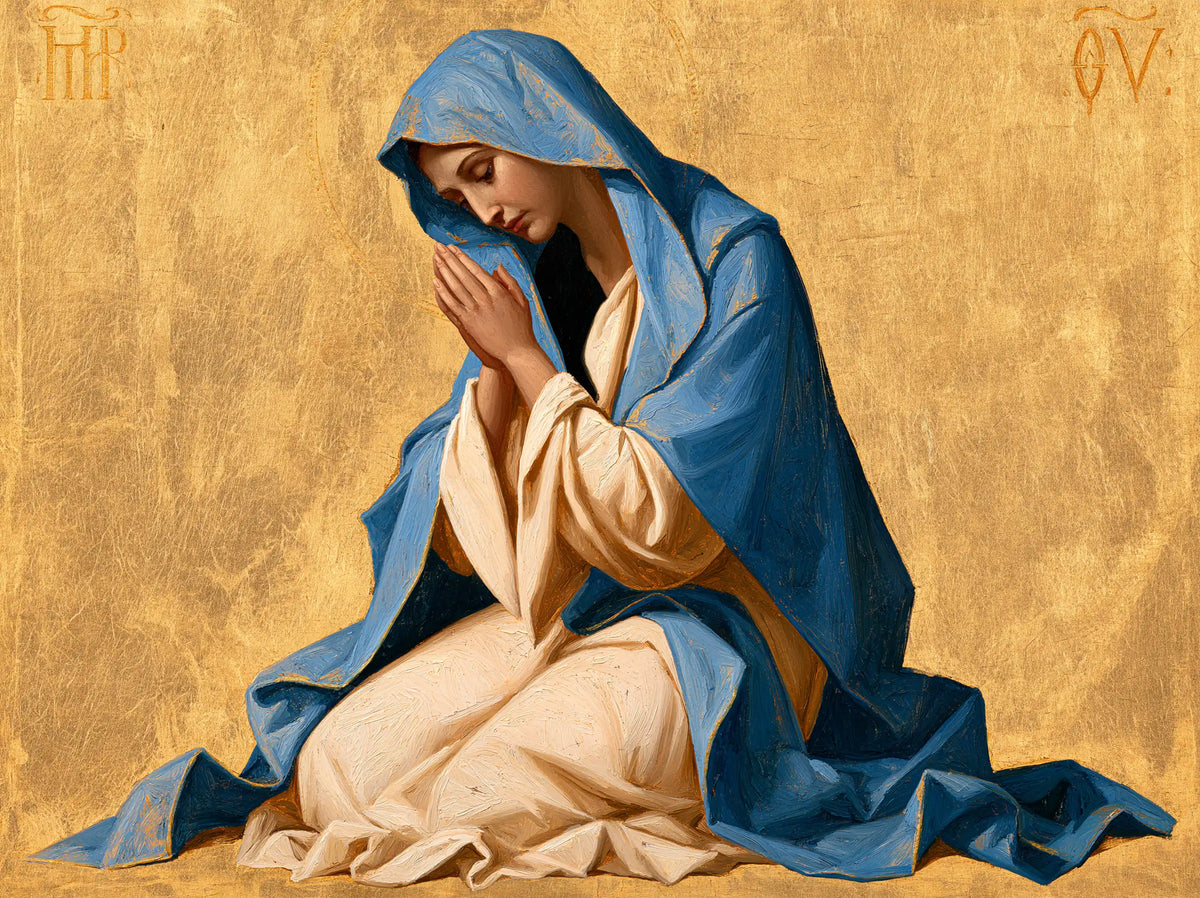 La Vierge en prière — Le Bleu posé sur l’éternité