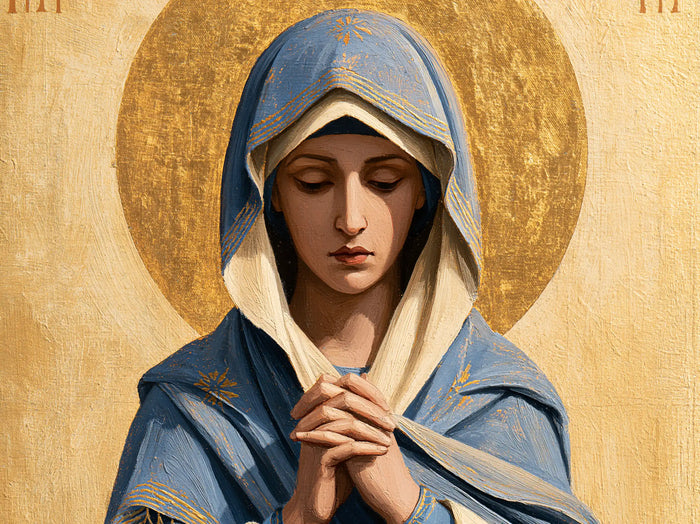 La Vierge en prière — Le Calme au centre du nimbe
