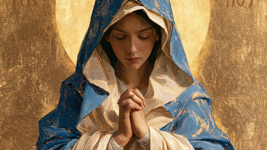 Virgin Mary in Prayer - Contemporary Byzantine · Landscape n° 18
