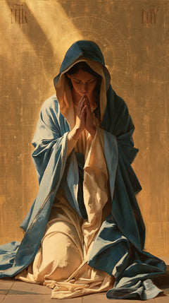 La Vierge en prière — Le Rayon qui rejoint la prière