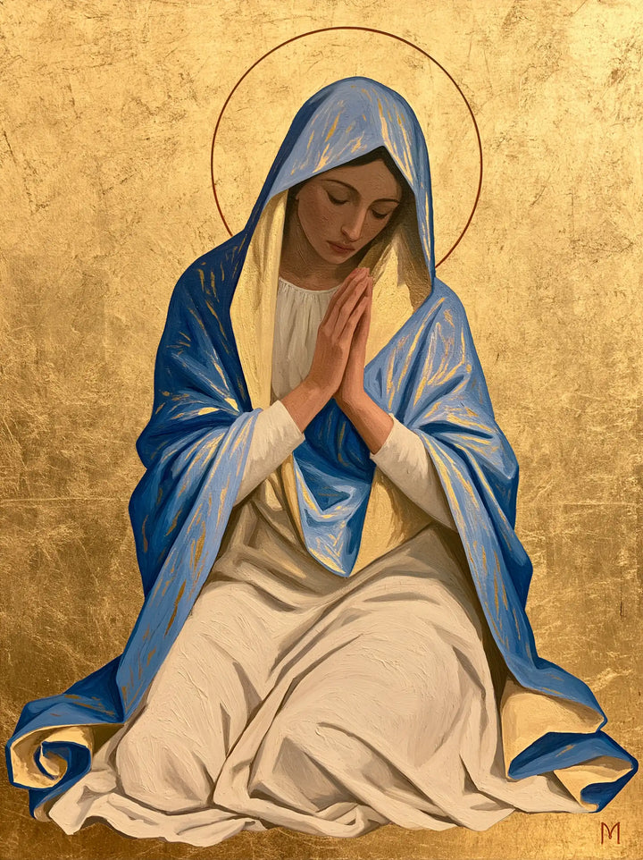 La Vierge en prière — La Prière aux revers dorés