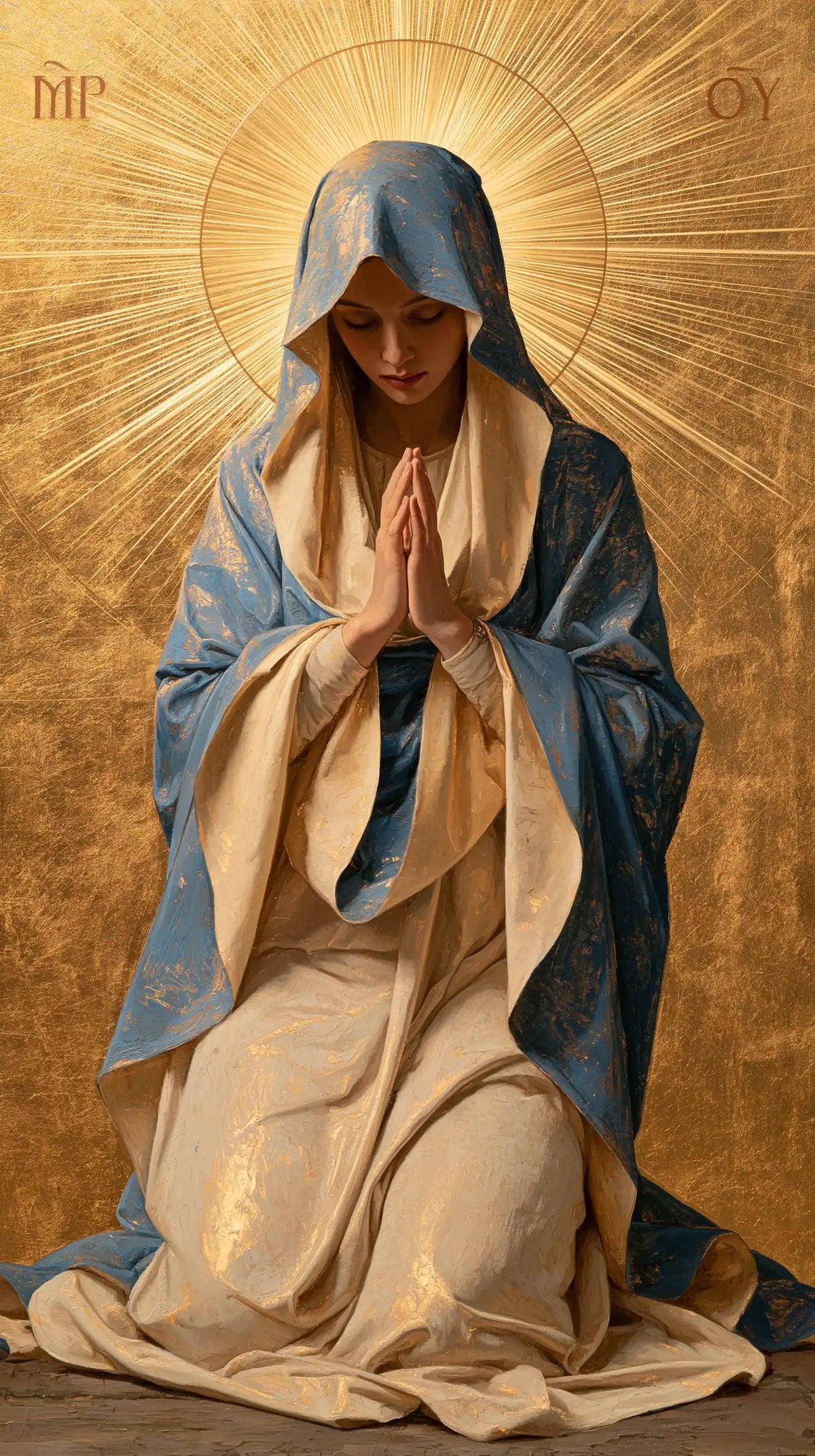 La Vierge en prière — Les Fils du soleil autour du silence