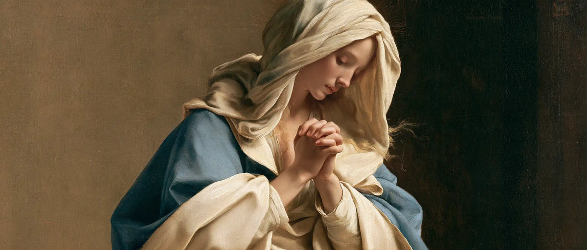 La Vierge en prière — Le Voile souple et les mains unies