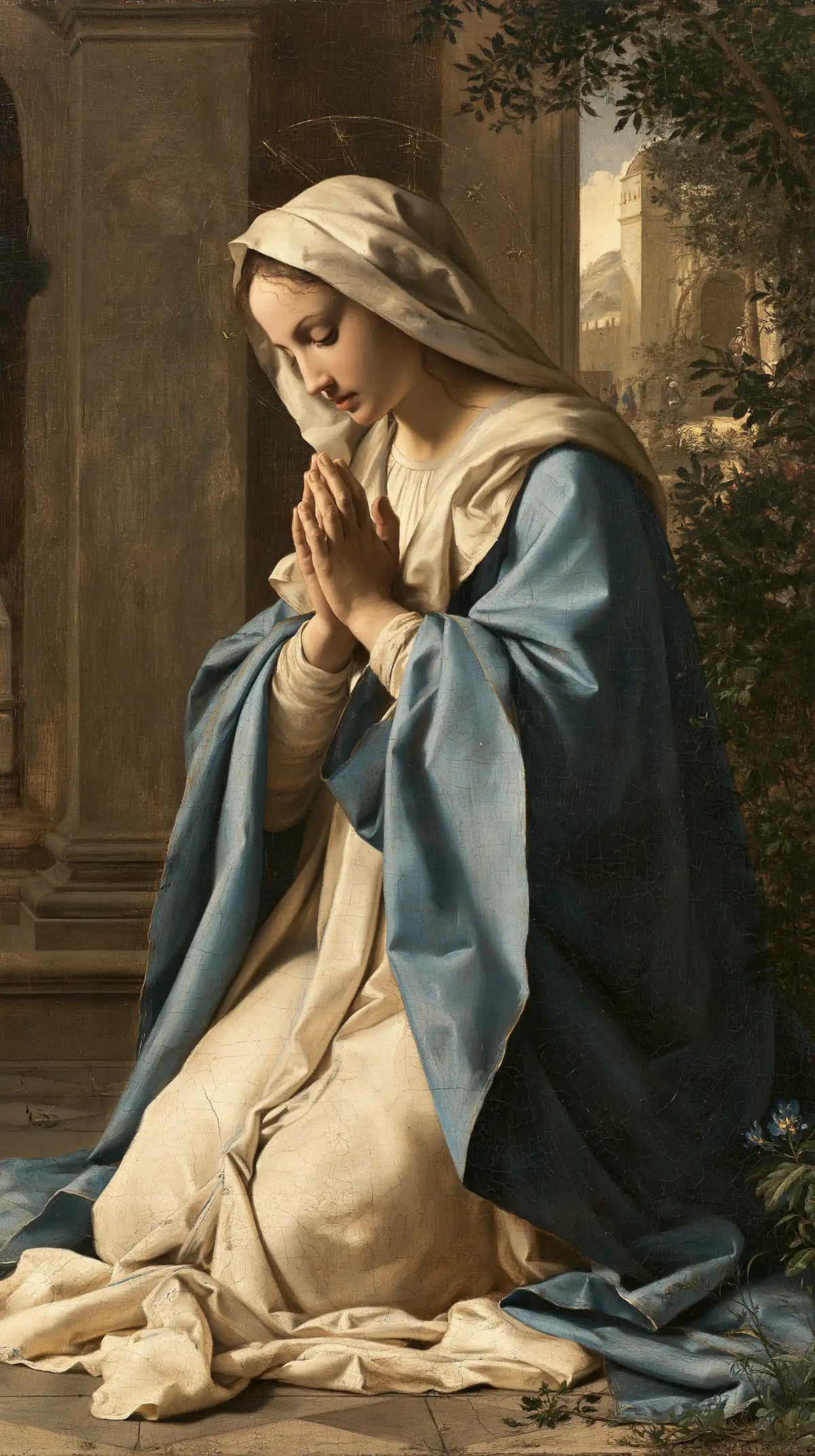 La Vierge en prière — Le Silence au pilier doré