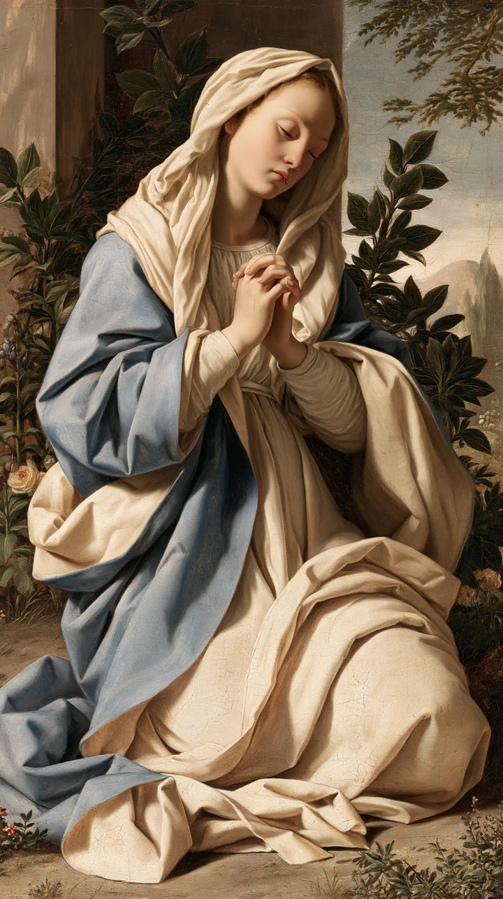 La Vierge en prière — Le Lin près du rameau sombre