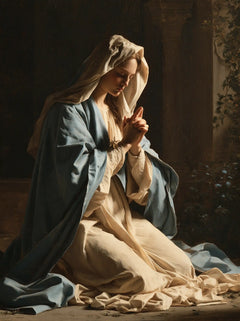 La Vierge en prière — La Prière dans l’éclaircie brune