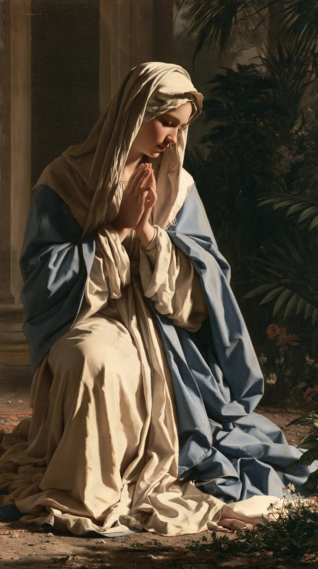 La Vierge en prière — La Prière à l’ombre des fougères